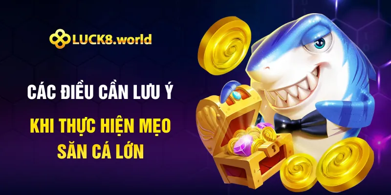 Các điều cần lưu ý khi thực hiện mẹo săn cá lớn